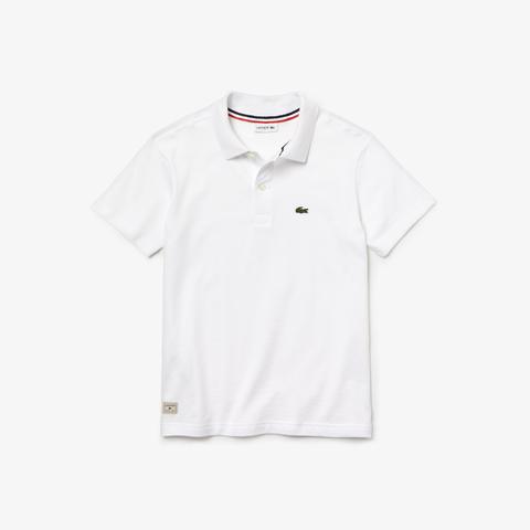 Polo Niño Lacoste De Punto De Algodón Liso