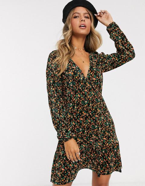 long sleeve tea dress