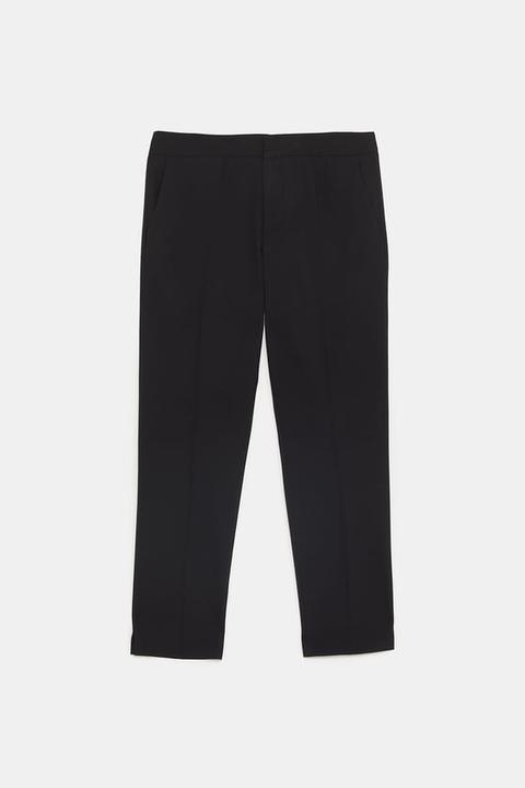 Pantaloni Alla Caviglia Basic