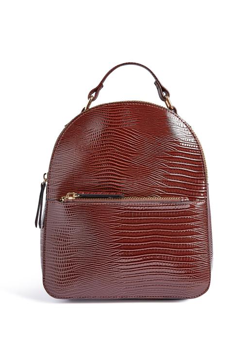 Brown Croc Backpack