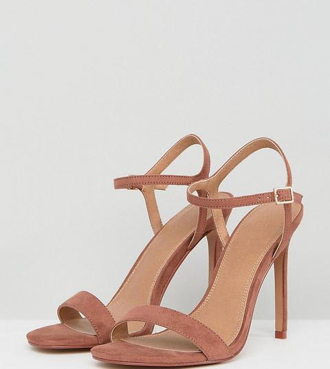 Asos Design Hands Down Barely There Heeled Sandals