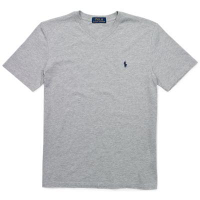 Cotton Jersey V-neck T-shirt