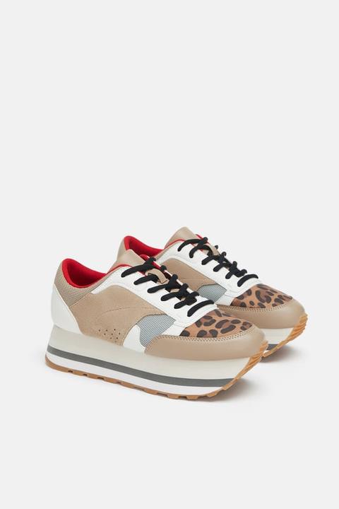 Deportivas Flatform Leopardo