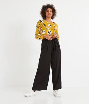 Pantalon Large & Taille Haute