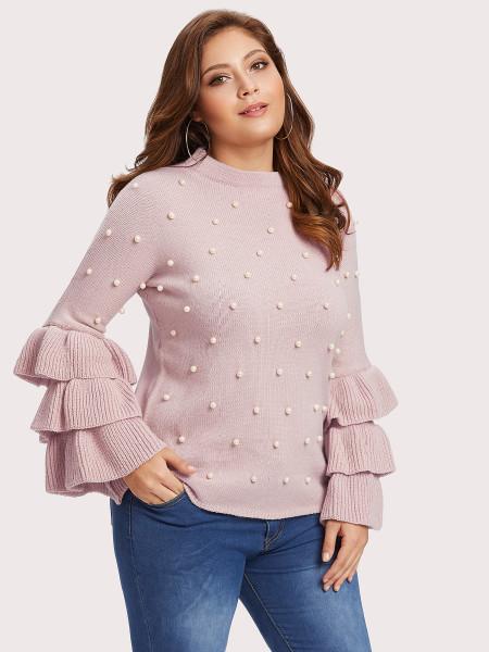 Maglione Con Perle Sintetiche