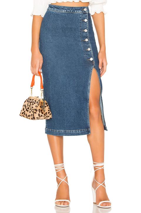 Jasmine Buttoned Midi Skirt