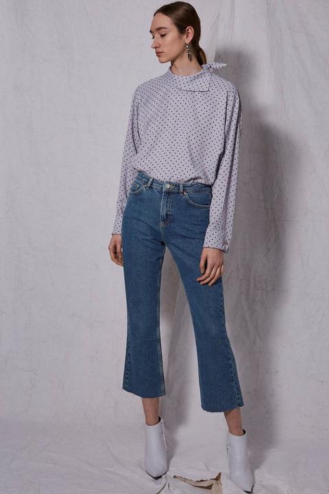 **raw Hem Kick Flares By Boutique