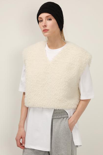 Maya Boucle Knit Vest