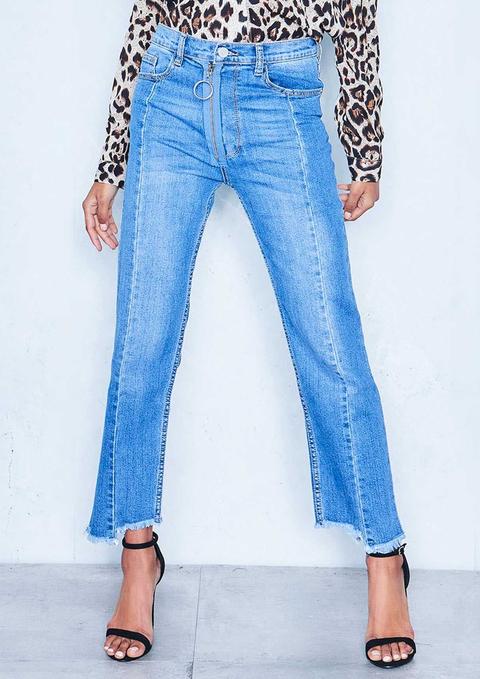 Karen Denim Step Hem Panel Jeans