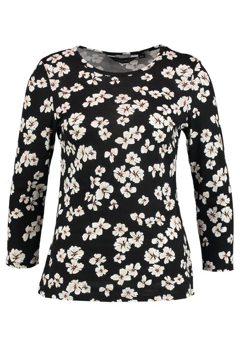 Dorothy Perkins Flora Maglietta A Manica Lunga Black