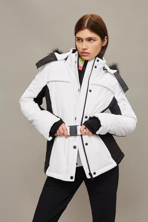 Womens **colour Block Ski Jacket By Topshop Sno - Monochrome, Monochrome