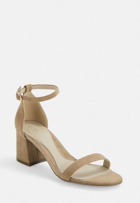 Nude Block Barely There Mid Heels, Nude 