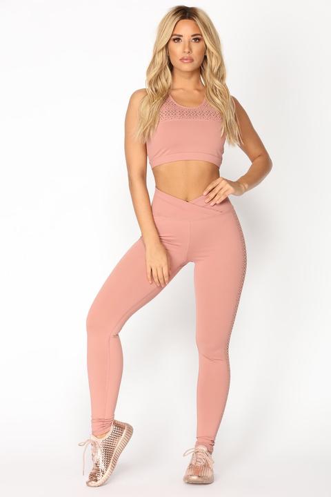 Pump It Up Active Leggings - Pink