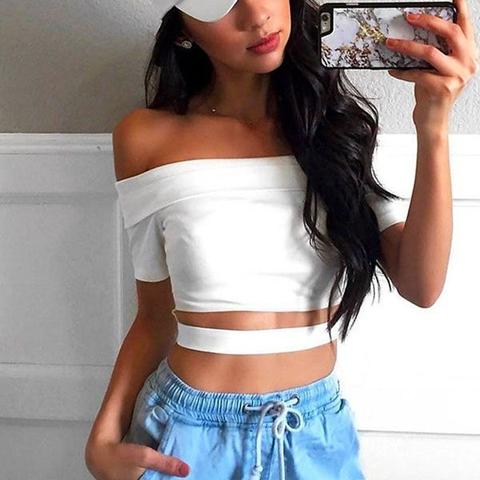 Constance Off Shoulder Crop Top