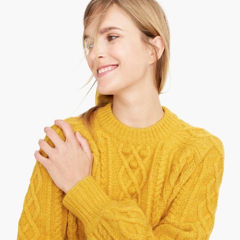 j crew balloon sleeve sweater