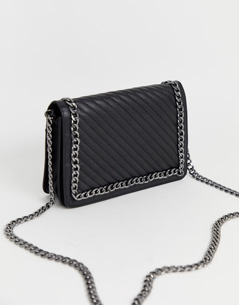 asos black shoulder bag