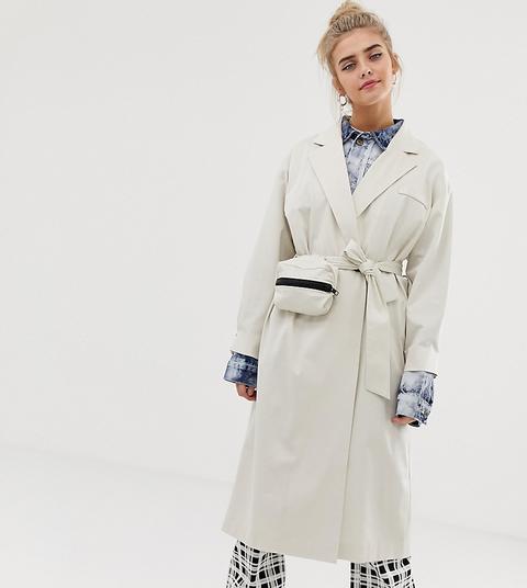 Collusion Trench Coat With Removable Bag