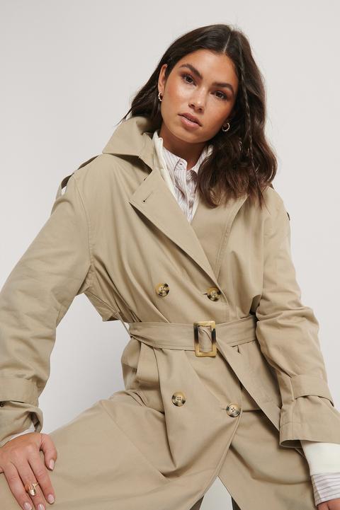 Mango Trench - Grey