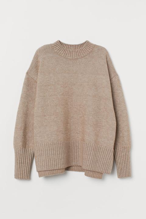 Knitted Jumper - Beige