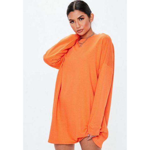 sweater dress orange