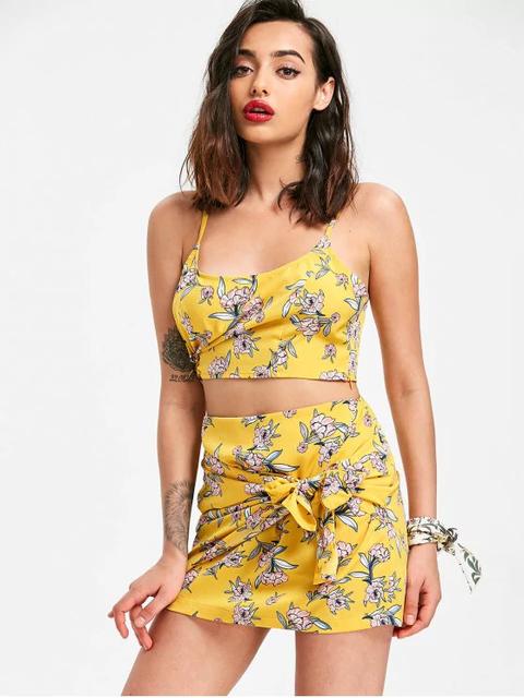 Floral Cami Two Piece Set