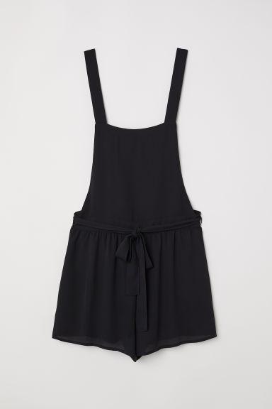 H & M - Salopette Corta - Nero