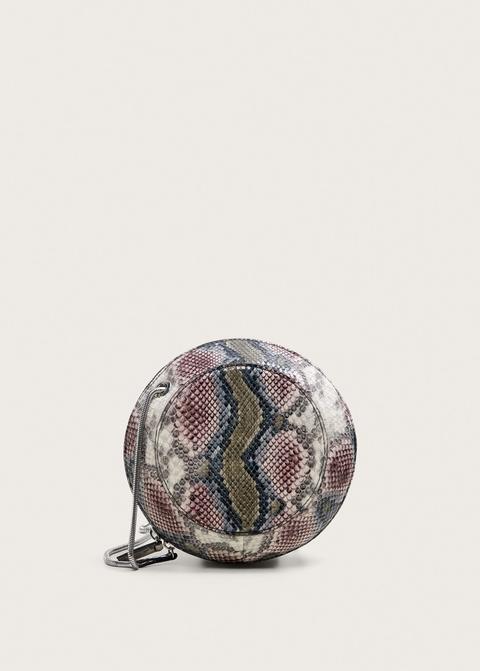 mango snakeskin bag