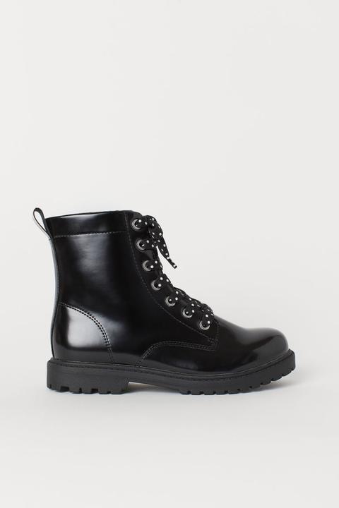 H & M - Scarponcini Foderati - Nero