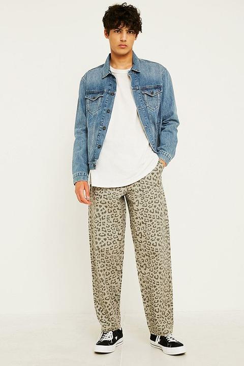 urban outfitters leopard print trousers