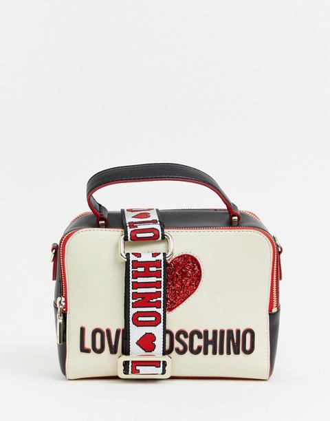 Love Moschino - Umhängetasche Mit Herzlogo - Mehrfarbig