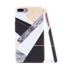 Funda Para Iphone Con Estampado De Mármol De Color Block