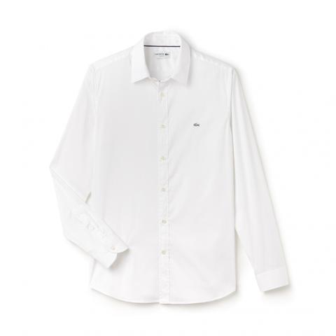 Camisa Slim Fit Popelín Elástico