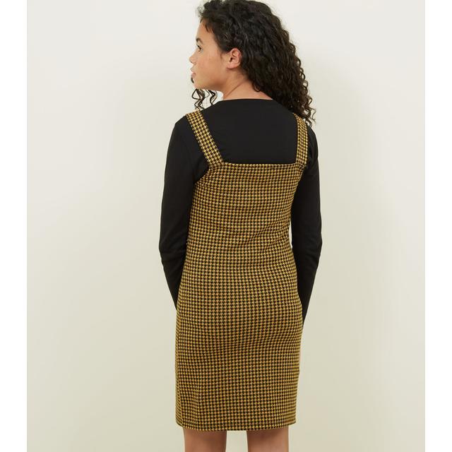 New look clearance yellow pinafore dress