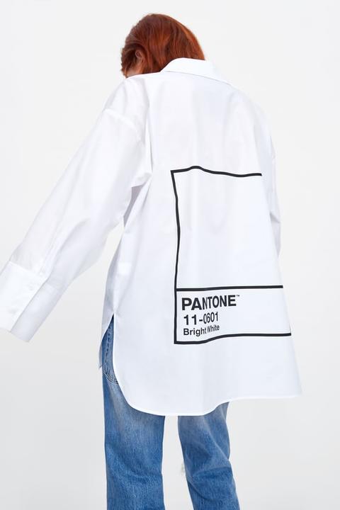 Oversized Pantone® Shirt from Zara on 