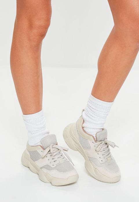 Nude Chunky Sole Sneakers