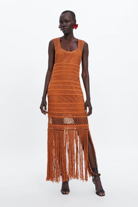 Vestido Crochet Flecos from Zara on 21 Buttons