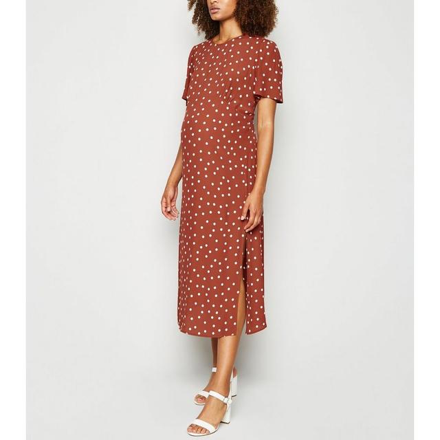 robe mi longue a pois