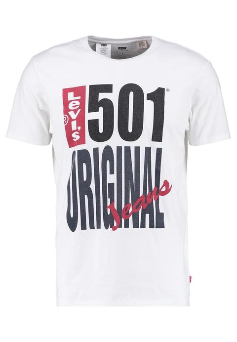 Levi's® 501 Graphic Tee Camiseta Print Original White