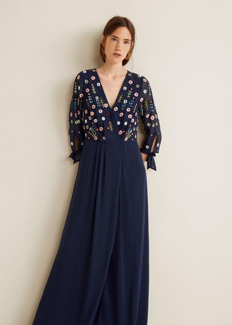 Vestido Bordado Floral