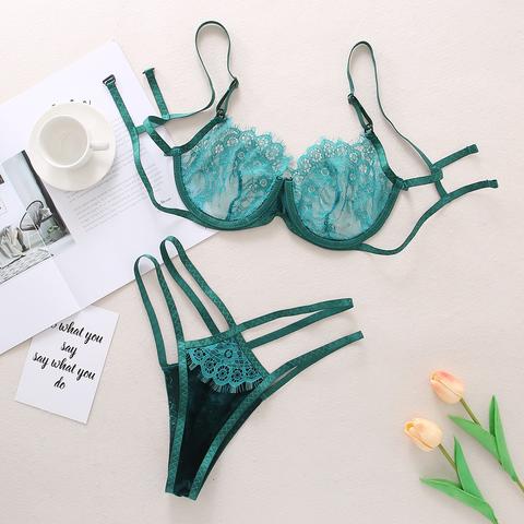 EUC 7+ Knix Wingwoman Lace Contour Bra emerald green