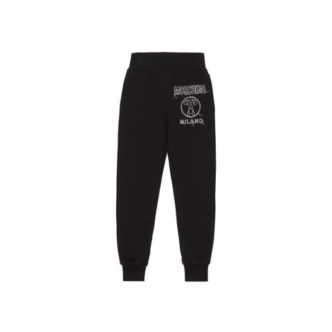 Sweatshirt Jogging With Stitched Double Question Mark Embroidery