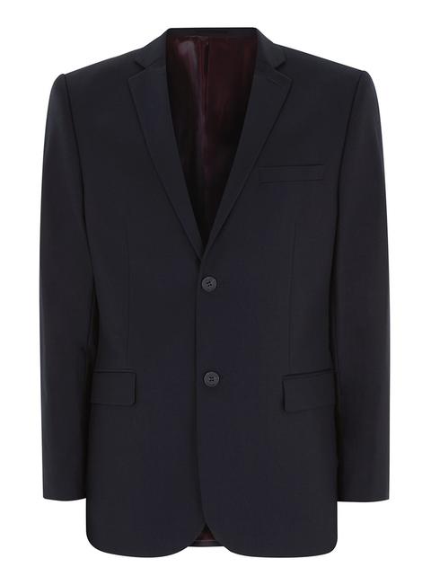 Mens Navy Slim Fit Suit Jacket, Navy