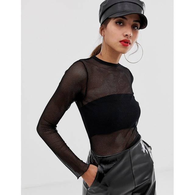 asos fishnet top