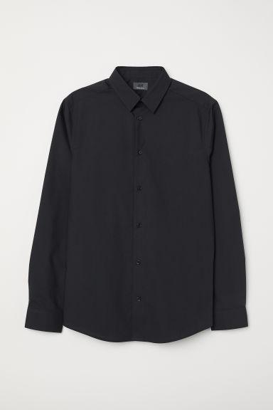 H & M - Camicia In Cotone Premium - Nero