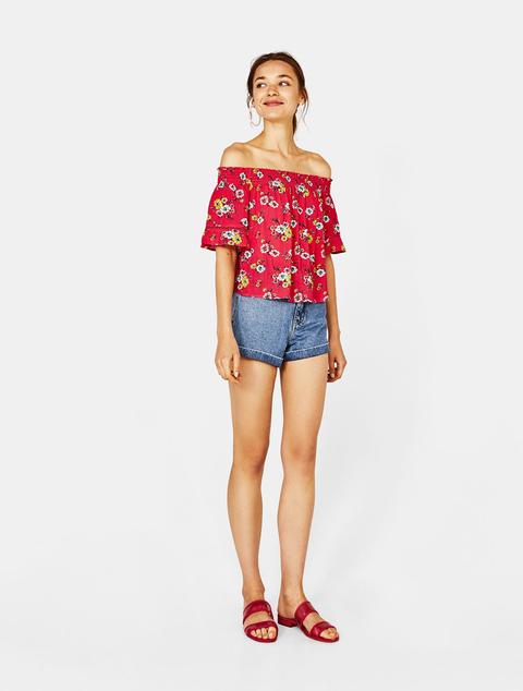 Bluse Mit Carmen-ausschnitt