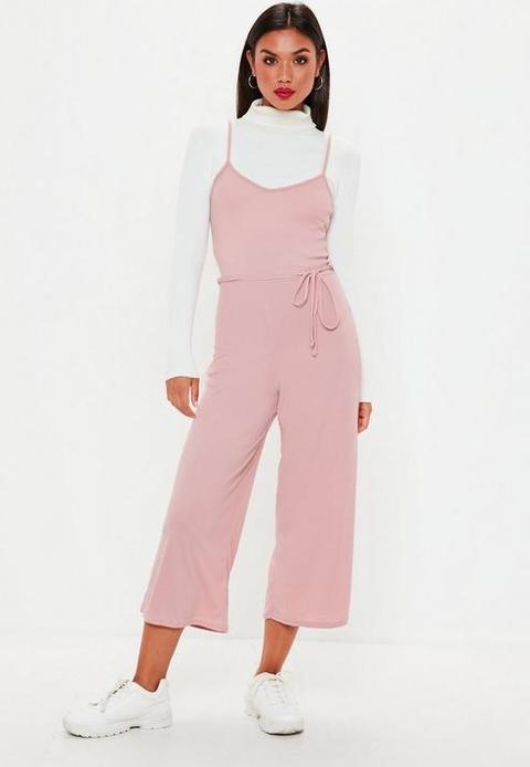 missguided pink jumpsuit