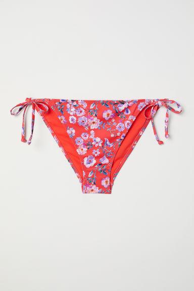 H & M - Slip Bikini A Tanga - Rosso