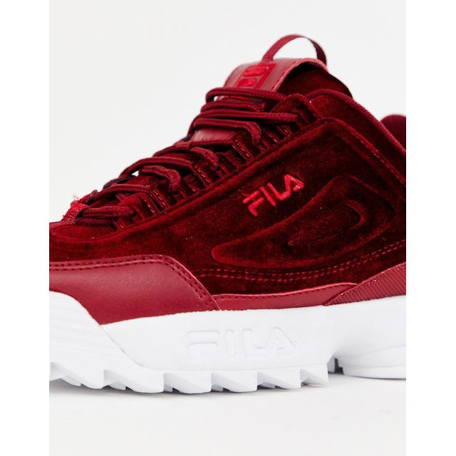 fila disruptor velour black