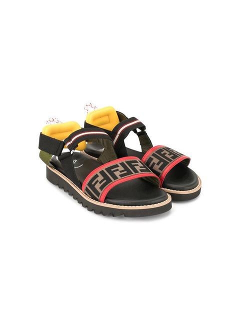 Fendi Kids - Logo Strap Sandals from 