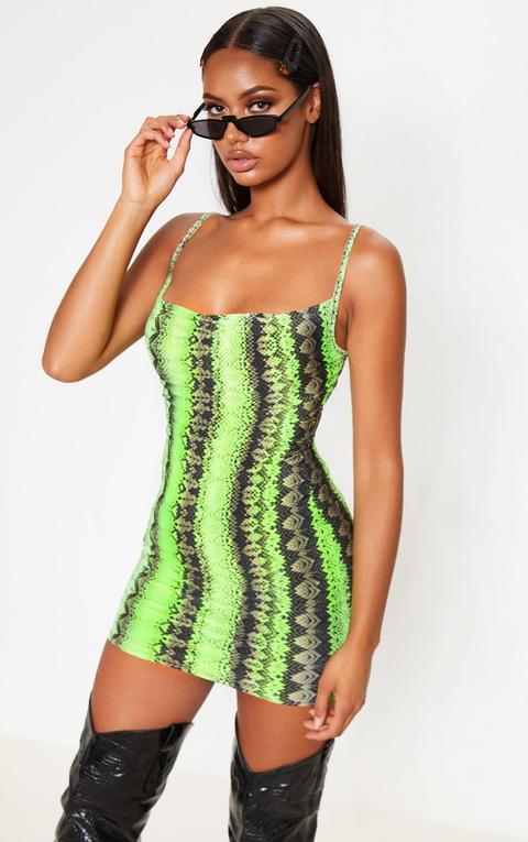 pretty little thing lime dress